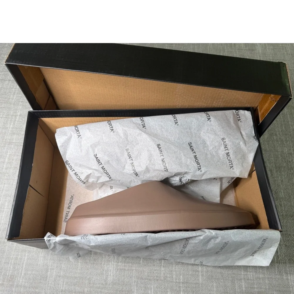 Saint‎ Morta Flow Slide Taupe Mens Size 8 SMFLOWSL-TAUPE-8 Minimalist Mules